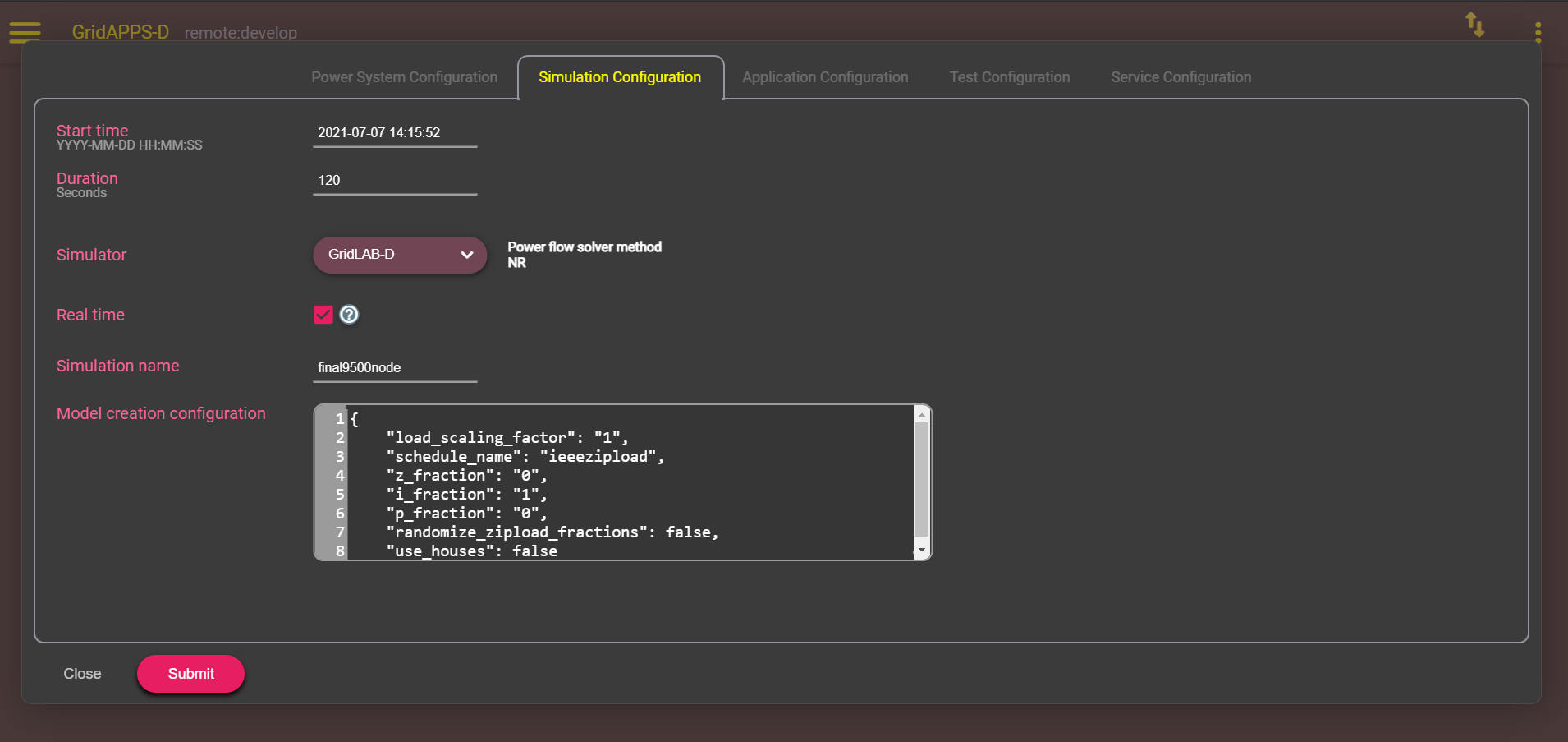 simulation-config