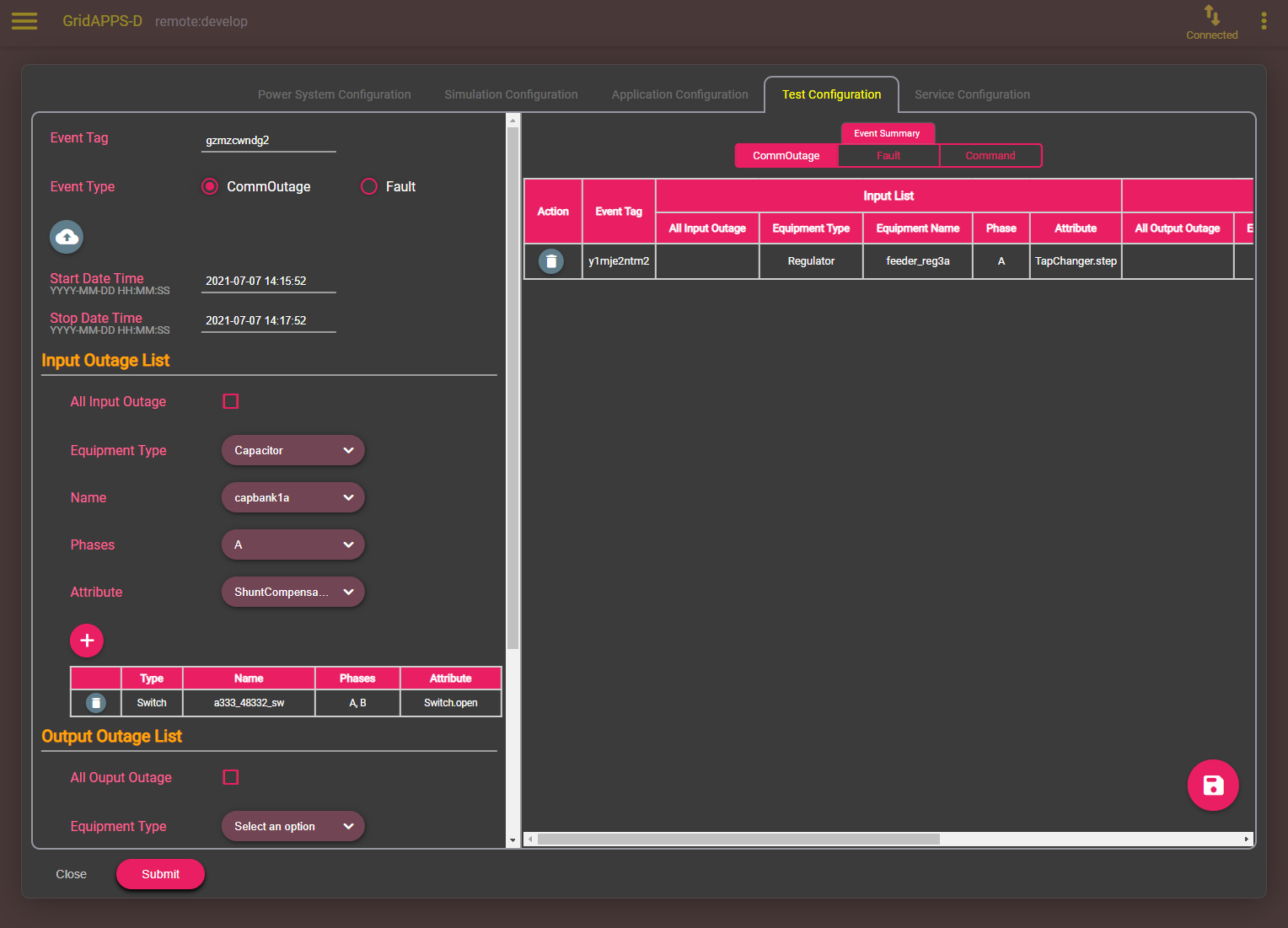 test-config