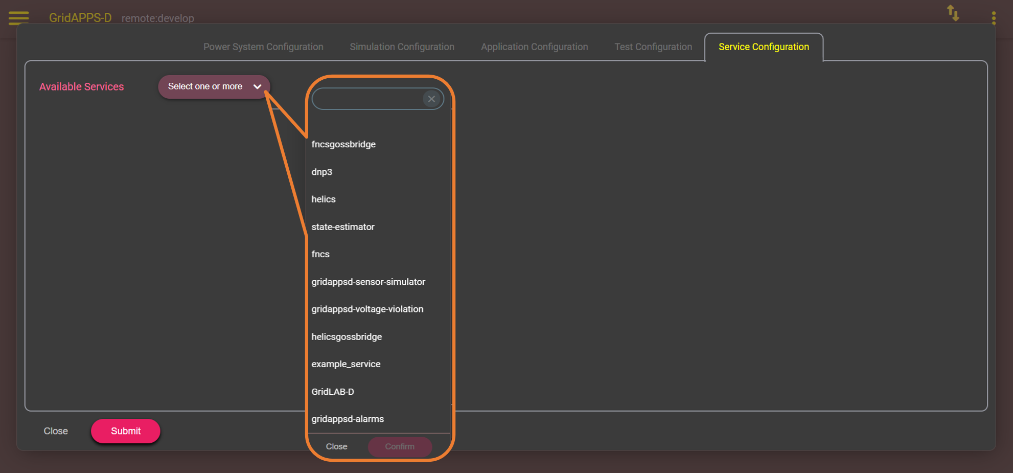 service-config